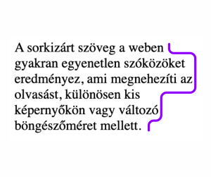 Balra igazított